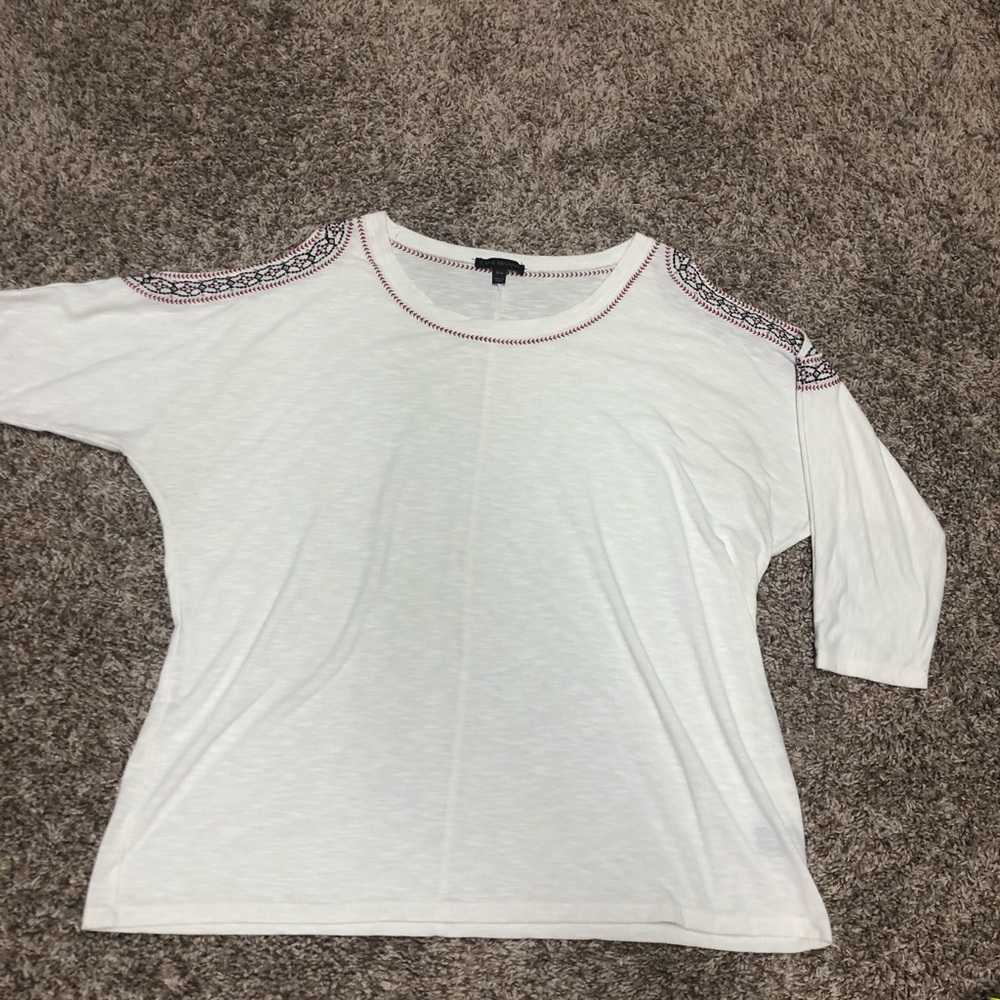Super cute cut out shoulder tee from Lane Bryant